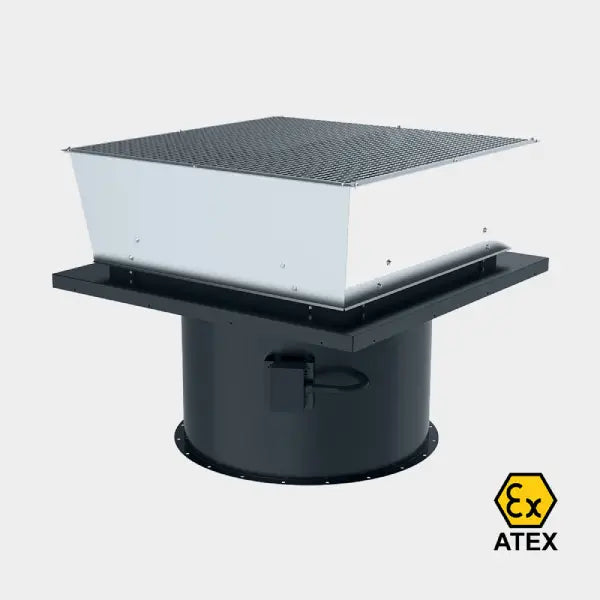 Axial ATEX Roof Fan with Vertical Outlet